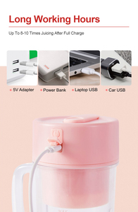 Máy Ép Trái Cây Mạnh Mẽ Chạy Điện Máy Xay Sinh Tố Trái Cây Máy Trộn Thực Phẩm Du Lịch Máy Ép Cam Cầm Tay Mini - Product Image 3