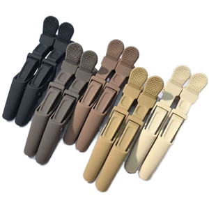 Pinzas de Peluquería Profesionales de Plástico Reutilizables y Duraderas con Logotipo Personalizado, Accesorios para Peinar el Cabello - Product Image 1