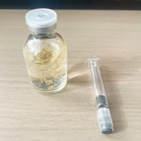 Ampoule Intensive Éclat au Collagène, Peptide de Soie et PDRN Rose GKH-CU : Hydratation Intense, Effet Lifting et Raffermissant, Améliore l'Élasticité de la Peau