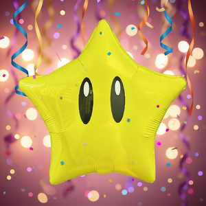 Party Love Metallic Star Balloon 48cm Yellow Foil <b>Birthday</b> Party <b>Decoration</b> <b>for</b> Kids - Product Image 3