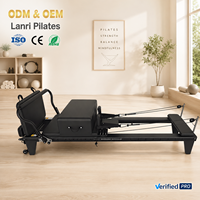 Machine de Pilates Reformer professionnelle Lanri avec boîte d'assise, équipement de Pilates pour studio commercial et entraînement à domicile