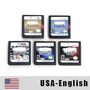 English French SoulSilver HeartGold Pearl Platinum Diamond USA FRA UKV box with manual <b>Game</b> Cartridge For <b>Ds</b> 3ds 2ds - Product Image 2
