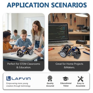 Lafvin <span class=keywords><strong>microbit</strong></span> ชุดเครื่องมือช่างตักรถอัจฉริยะมีรายละเอียดการสอนโดยไม่มีแผงไมโครบิตโครงการหุ่นยนต์สำหรับไมโครบิต - Product Image 6