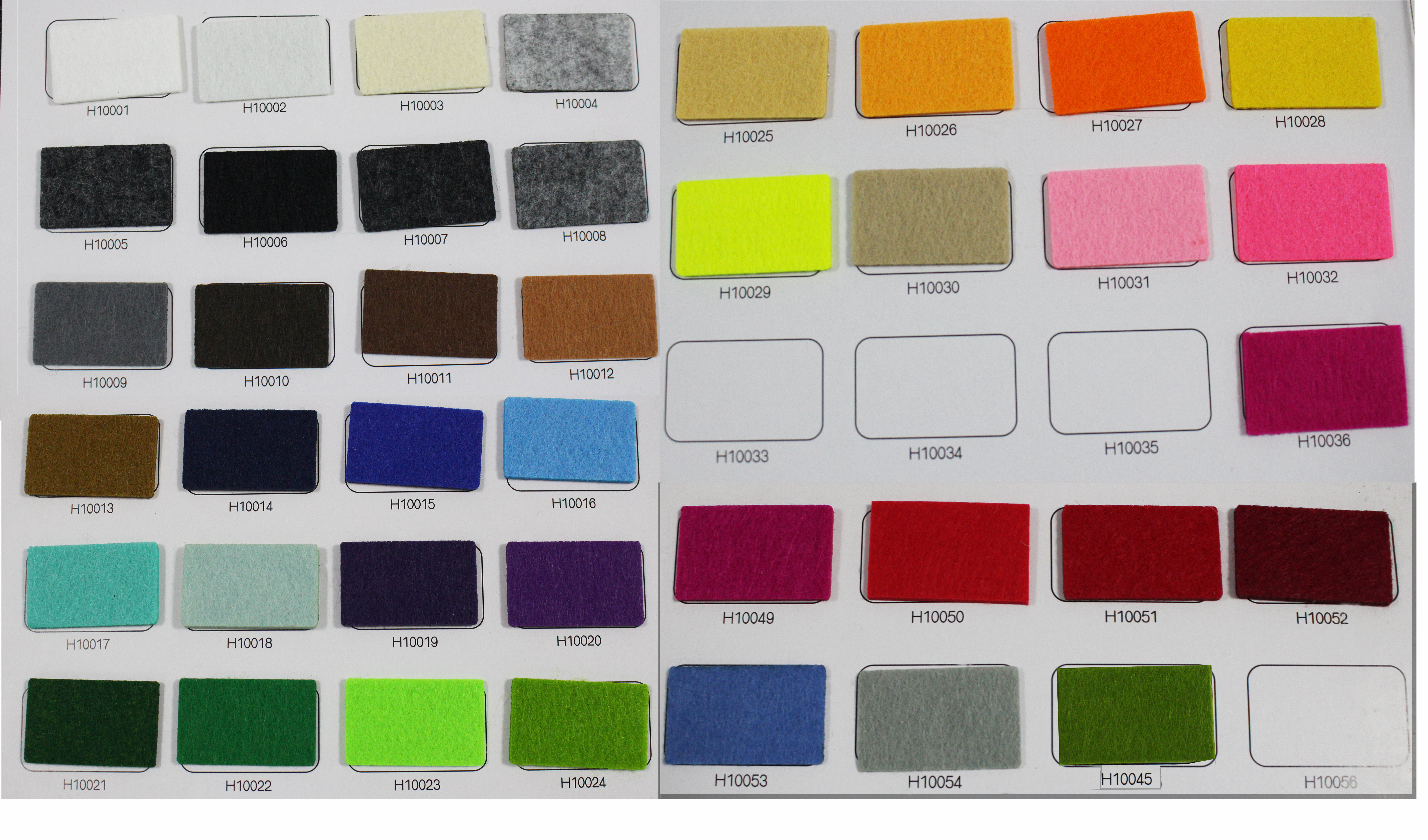 Choose from color chart