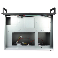 Boîtier de serveur en alliage d'aluminium 4U 8 baies à échange à chaud avec ventilateur ATX, châssis d'ordinateur de stockage CCTV, panneau latéral avec fenêtre en stock