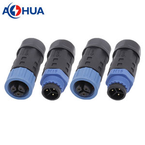 Conector Circular Impermeable de 3 Pines Macho y Hembra <span class=keywords><strong>AHUA</strong></span> M15 - Product Image 1