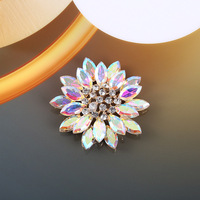 Kancing Rhinestone Flatback 4.6CM DIY Kancing Rhinestone Flatback untuk Hiasan Bunga Rambut Pernikahan LZY005