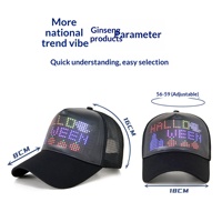 Casquette de baseball LED Bluetooth lumineuse pour femmes et hommes, en coton réglable, idéale pour fêtes, concerts, anniversaires, événements, style snapback