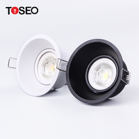 Spot Led antireflet blanc pour hôtel, lampe de plafond Gu10 avec cône antireflet