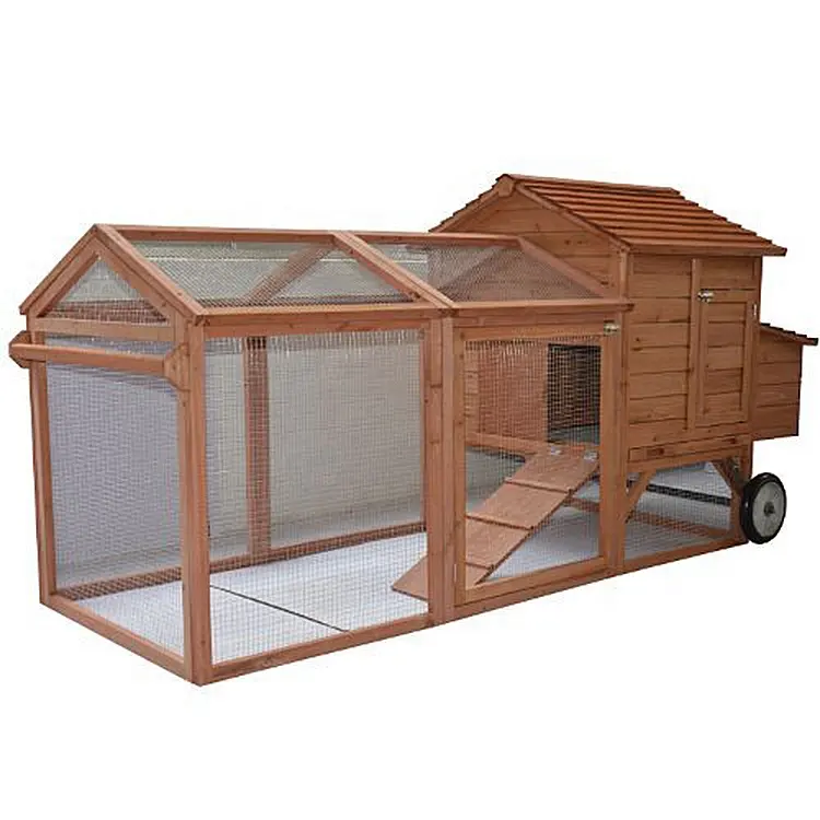 Wheeled Tractor Hen House Chicken Coop w/ Run