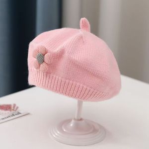 Chapeau béret en tricot pour bébé <span class=keywords><strong>fille</strong></span>, respirant, chaud, mignon, tendance, automne-hiver - Product Image 6