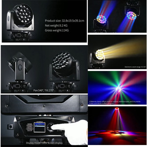 Nouvelle Lampe LED Mobile 2026 19x15W Big Bee Eye avec Zoom 4-60, Wash, Beam, Pixel Mapping, DMX512 pour DJ, Scène, Fête, Mariage, Club - Product Image 2