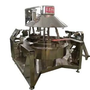 ZhongTai Kessel automatisch elektrisch gewerbe industrielle Karamel-Popcorn-Herstellung gasbetriebene Popcorn-Herstellungsmaschine