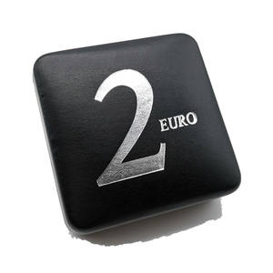 2025 boîte d'insigne en cuir de luxe moderne boîte à monnaie boîte de présentation de pièce commémorative personnalisation de Support à la main - Product Image 4