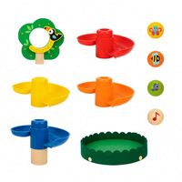 Juego de Pistas de Canicas para Niños, Juego Giratorio, Juguetes Educativos de Aprendizaje