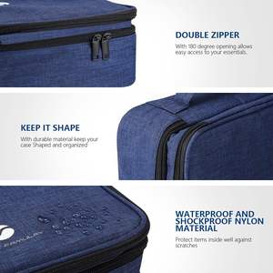 Estuche de viaje organizador de electrónica de muestra gratis, bolsa organizadora de cables pequeña para elementos esenciales, organizador tecnológico como accesorios - Product Image 2