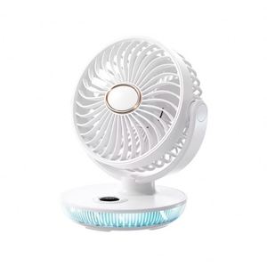 Oem Odm Custom Wall Mount/Desk Portable 4000Mah <b>Usb</b> <b>Mini</b> Rechargeable, Factory Wholesale Cooling <b>Fan</b> With Night Light - Product Image 2