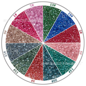 ลูกปัดแก้วปักด้วยเครื่องจักร ขนาด 2.5 มม. ทรงกลม สีสันสดใส รูใหญ่ สำหรับตกแต่งชุด ขายส่ง - Product Image 5