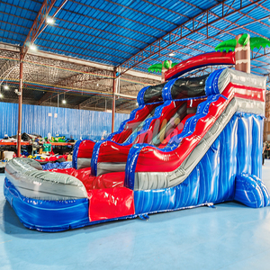 Structure gonflable commerciale en PVC pour parc aquatique, avec toboggan sec et aquatique, idéale pour la <span class=keywords><strong>location</strong></span> événementielle - Product Image 5