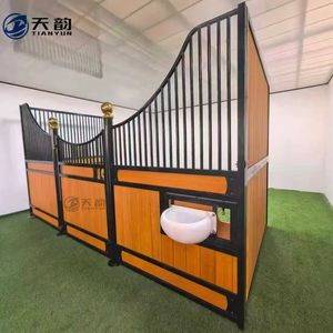 Écurie préfabriquée extérieure pour chevaux, galvanisée à chaud, revêtue <span class=keywords><strong>de</strong></span> poudre, avec remplissage en bambou, équipement <span class=keywords><strong>de</strong></span> box pour chevaux - Product Image 5