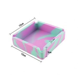 Unbreakable Silicone Ashtray with Custom Logo Heat Resistant Easy Clean Portable Cigar Smoking Accessories for Home Office Use - Product Image 2