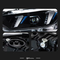 2PCS AKD Phare de voiture pour BMW F30 F35 2013-2019 Phare 320i 325i DRL Clignotant Feux de route Lentille de projecteur Angel Eye