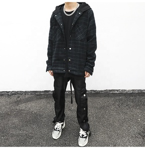 OEM personnalisé modèle de haute qualité dropshipping hommes surdimensionné chemise à carreaux <span class=keywords><strong>jaune</strong></span> flanelle - Product Image 5