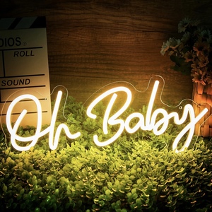 Iluminación LED de Neón Personalizada Ohbaby para Habitaciones Infantiles, Bodas, Fiestas, Oficinas, Tiendas, Luces de Ambiente Púrpura, Decoración para Eventos y Fiestas en el Hogar - Product Image 2
