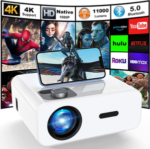 Projecteur LCD vidéo intelligent pour téléphone Android <span class=keywords><strong>de</strong></span> <span class=keywords><strong>qualité</strong></span> OEM, home cinéma 1080P, avec HDMI, USB, AV, WIFI, BT - Product Image 4