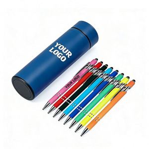 Stylo bille métallique en gros 2026 pour cadeaux promotionnels, publicité commerciale et de bureau, avec logo personnalisable - Product Image 1