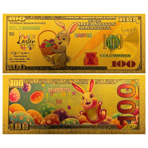 Billetes <span class=keywords><strong>de</strong></span> 5 Dólares Estadounidenses con Hoja <span class=keywords><strong>de</strong></span> Oro, Billetes Conmemorativos Dorados del Conejo <span class=keywords><strong>de</strong></span> Pascua, Colección <span class=keywords><strong>de</strong></span> Regalo - Product Image 2