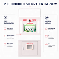 Mesin Photo Booth Pesta Kustom Populer untuk Acara Pesta dengan Printer / Mesin Penjual Otomatis