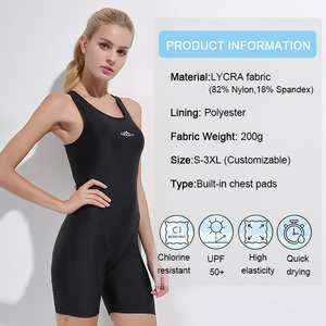 Maillot de bain une pièce pour femmes grande taille avec logo personnalisé, résistant au chlore, écologique, anti-UV, séchage rapide, respirant, pour l'entraînement physique - Product Image 2