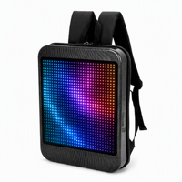 Sac à dos publicitaire numérique portable avec écran LED et LCD, dot-matrice, pour événements promotionnels en extérieur