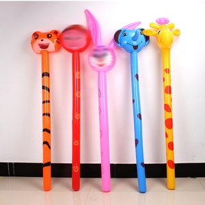 Girafe gonflable en PVC en gros, jouet à sauter pour enfants, long bâton avec tête d'animal de dessin animé, matière plastique - Product Image 6
