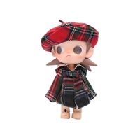 Vêtements de poupée pour poupées BJD de 13 cm, mini-tenue Zsiga Ga Zi Jie, manteau et robe longue, modèle WT15, tissu Ob11, tenue de remplacement, échelle 1:12