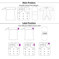 Dernier cri OEM/ODM Vente en gros Couches lavables pour bébé Couches lavables à poche personnalisées avec insert pour nouveau-né 3-15kg