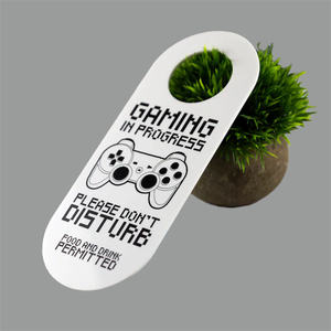Panneau de porte pour enfants Veuillez ne pas déranger la plaque de porte <span class=keywords><strong>en</strong></span> bois pendant le <span class=keywords><strong>jeu</strong></span> GAMING in PROGRE - Product Image 6