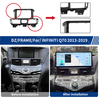 Kit de façade de cadre DVD de voiture 12,3 pouces pour mise à niveau de l'écran de navigation Android de l'Infinity Q70 2013-2019