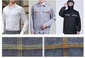 Overlock máy may công nghiệp với cổ tay cong vòng tay đôi & Ba kim cho áo sơ mi áo mưa denim lều - Product Image 6