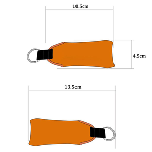 Custom Logo Neoprene Foam Waterproof Colorful Rectangle Boat Keychain Foam Key Chain Float Boating Accessory - Product Image 5