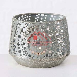 Vela DE LUZ DE Metal redonda más vendida, soporte votivo, decoración del hogar para hoteles y restaurantes, Material galvanizado - Product Image 2