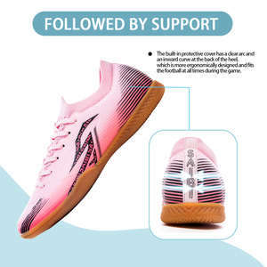 Chaussures de <span class=keywords><strong>futsal</strong></span> pour hommes, femmes et enfants - Semelle intermédiaire/extérieure en caoutchouc, tige en PVC, doublure en mesh, utilisation automne/hiver/été, antidérapantes, entraînement - Product Image 5