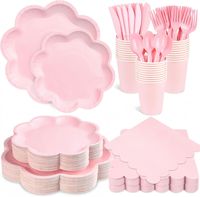 Ensemble de vaisselle en dentelle irrégulière rose, bleu, vert, beige, assiettes en dentelle, tasses en dentelle, serviettes en dentelle pour la décoration d'anniversaire, la décoration de mariage, la décoration de fête