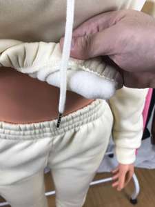 レディースジョガー2ピースクロップフーディーツーピースパンツセット女性用秋冬ツーピースジョガートラックスーツセット女性スウェットスーツセット - Product Image 5