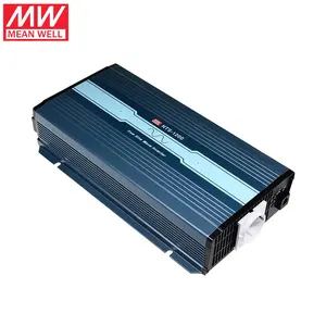 MeanWell NTS-1200 catu daya DC 12V 24V 48V ke AC 100V 110V 115V 120V inverter tegangan dapat diatur