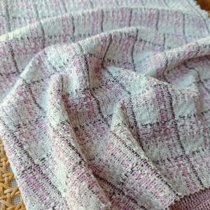 เสื้อโค้ทสูทสำหรับสตรีผ้าแจ็คการ์ดผ้าถักทวีดเส้นด้ายย้อมสีพิเศษ - Product Image 5