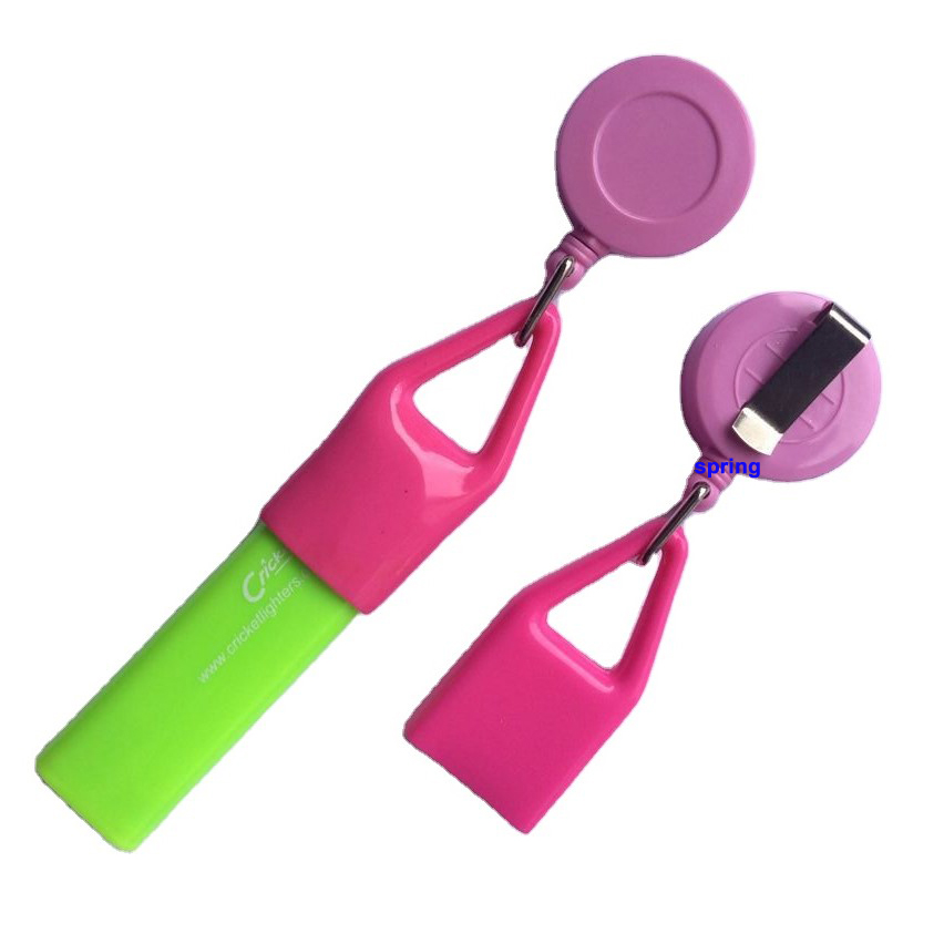 Цветные выдвижные кожаные держатели с пряжкой на заказ для поводка, зажигалки, магазина табака, оптовая продажа