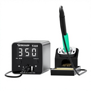 Station de soudage de bureau intelligente MECHANIC T210/A210 MAX/T210 SE avec base à double poignée, grand écran LED pour pointe de soudage C210 - Product Image 3
