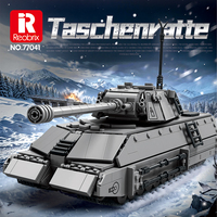 Reobrix 77041 1235PCS Tarschenratte tank World of Tanks Series Building Block Brick Model Technical Educational Toy OEM ODM